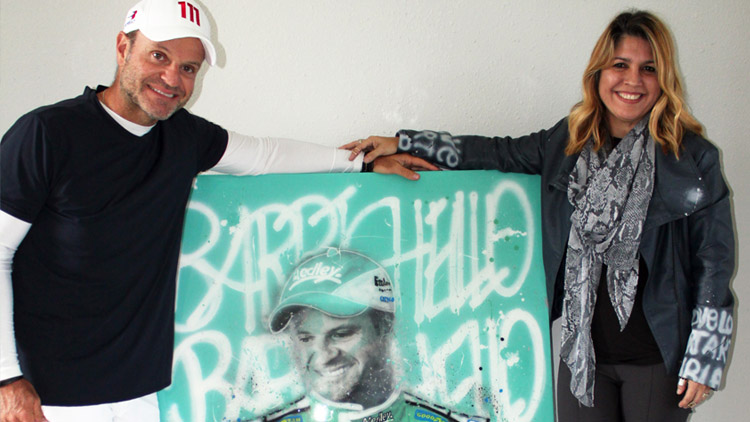 Soco Freire and Rubens Barrichello